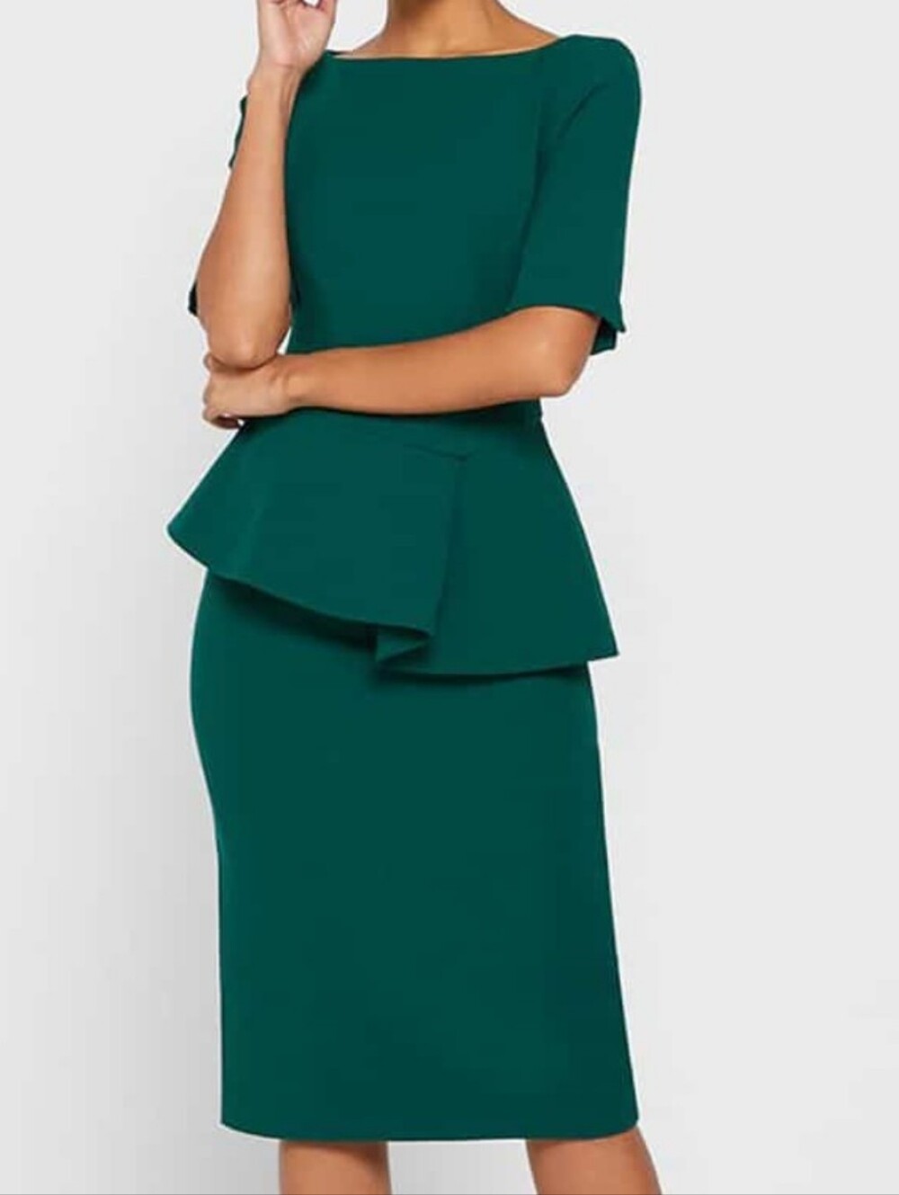NWT Ted Baker Romolaa Peplum Midi Dress US Size 12